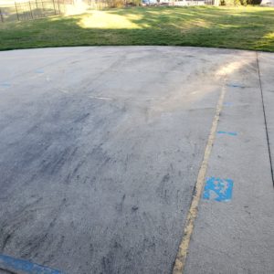 Cleaning Basketball Court